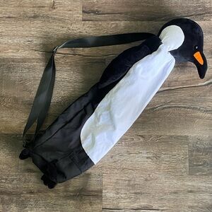 Penguin Design Black and White Shoulder Bag